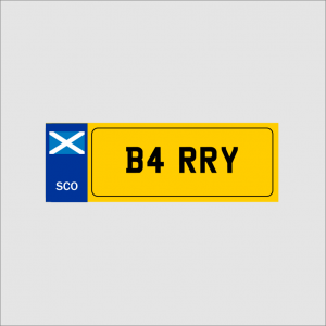 Novelty Number Plate Scotland