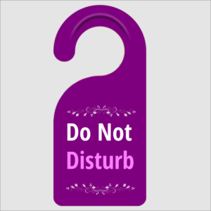 Do Not Disturb Plum