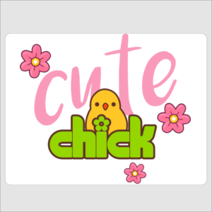 Cute Chick Wall Plaque