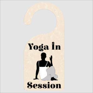 Yoga In Session Door Hanger