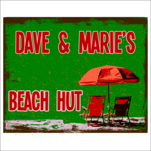 Personalised Beach Hut Sign